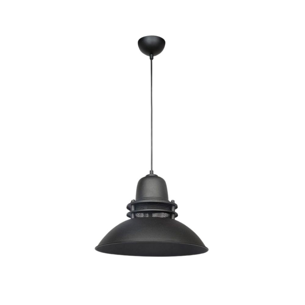 Lampada a sospensione nera stile industriale Tibet ASZ0871