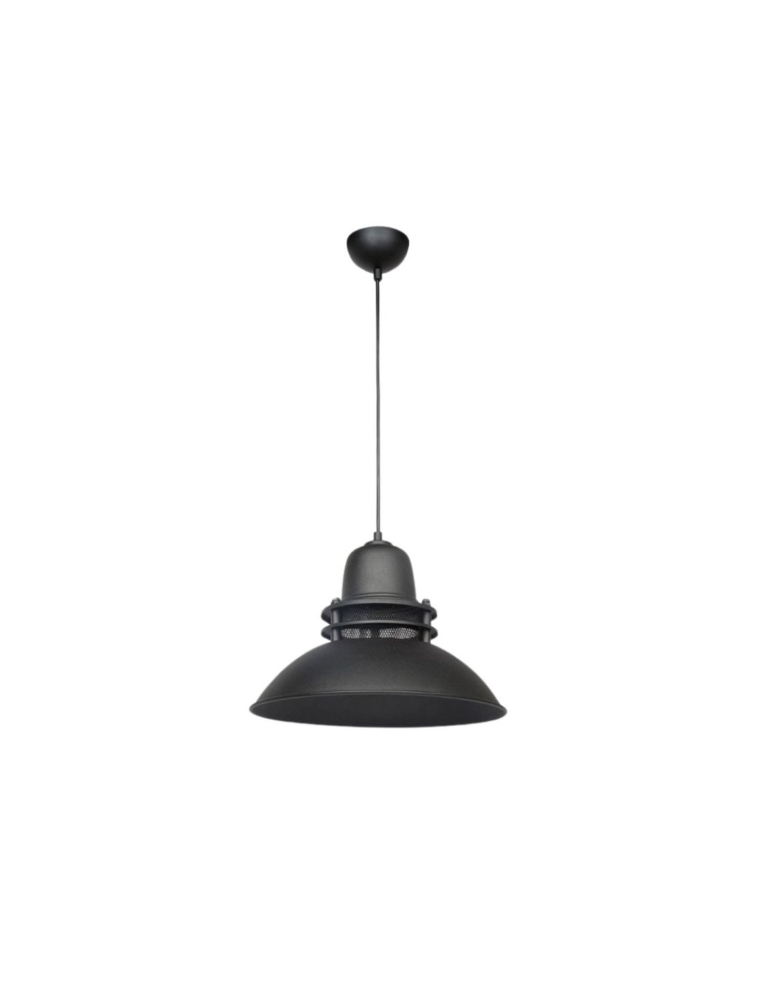 Lampada a sospensione nera stile industriale Tibet ASZ0871