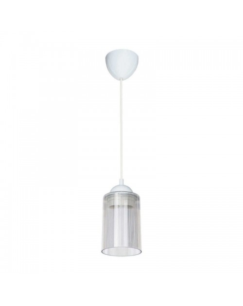 Lampada da soffitto con paralume cilindrico in plastica trasparente Optical ASZ1025