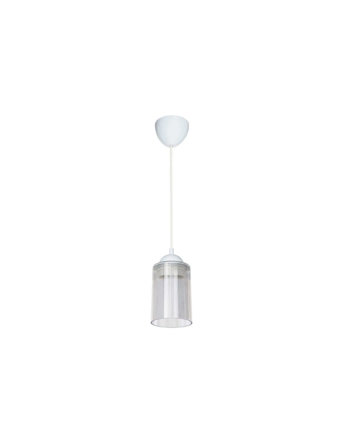 Lampada da soffitto con paralume cilindrico in plastica trasparente Optical ASZ1025