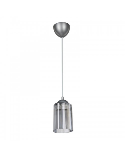 Lampada a sospensione con paralume triangolare in plastica fumè Optical MDL3871