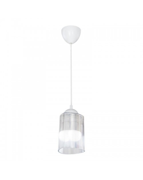 Lampada a sospensione con paralume triangolare in plastica trasparente Optical MDL4125