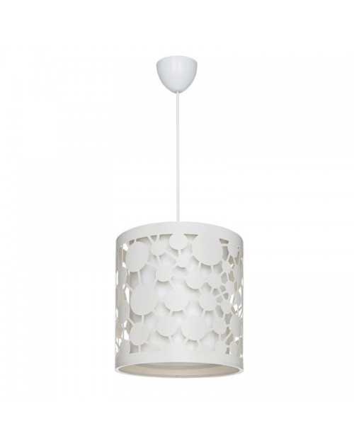 Lampada da soffitto paralume bianco con intagli Summer ASZ1178