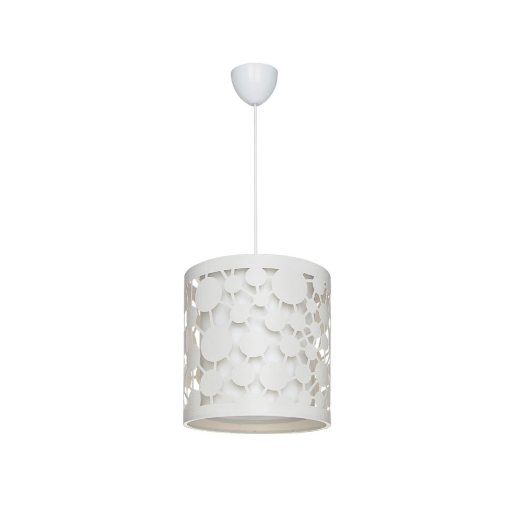 Lampada da soffitto paralume bianco con intagli Summer ASZ1178