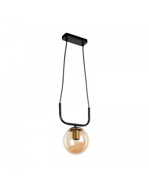 Lampada da soffitto stile minimal Terena ASZ1422 nera