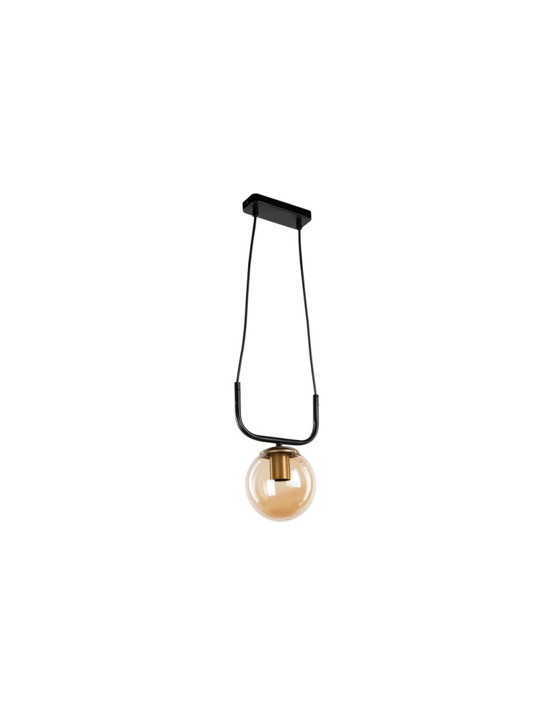 Lampada da soffitto stile minimal Terena ASZ1422 nera