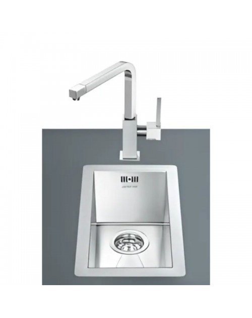 Lavello incasso monovasca filotop 26.7x46.4 Smeg VQ20 inox