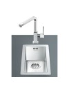 Lavello incasso monovasca filotop 38x44 Smeg VQ20 inox