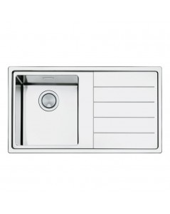 Lavello incasso 1 vasca e gocciolatoio destro 86x50 Smeg LPK861D3 inox