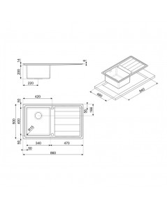 Lavello Incasso 1 Vasca e Gocciolatoio Destro 86x50 Smeg Prezzo