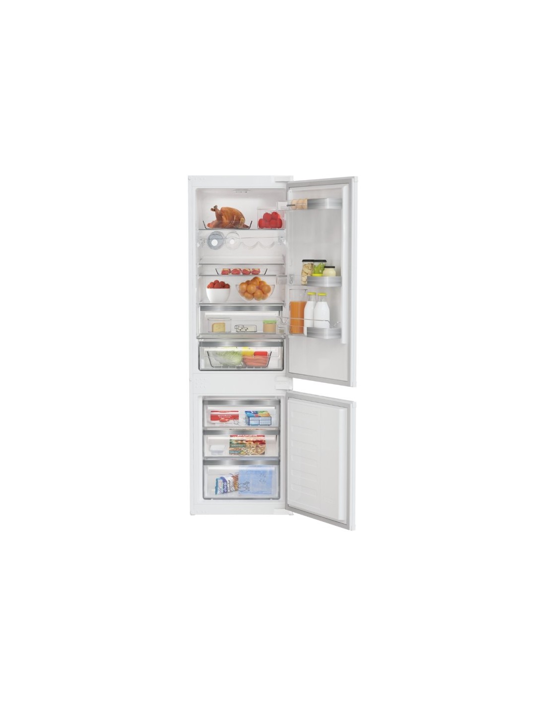 Frigorifero incasso combinato 275 litri Light FROST Grundig GKMI25730N classe F