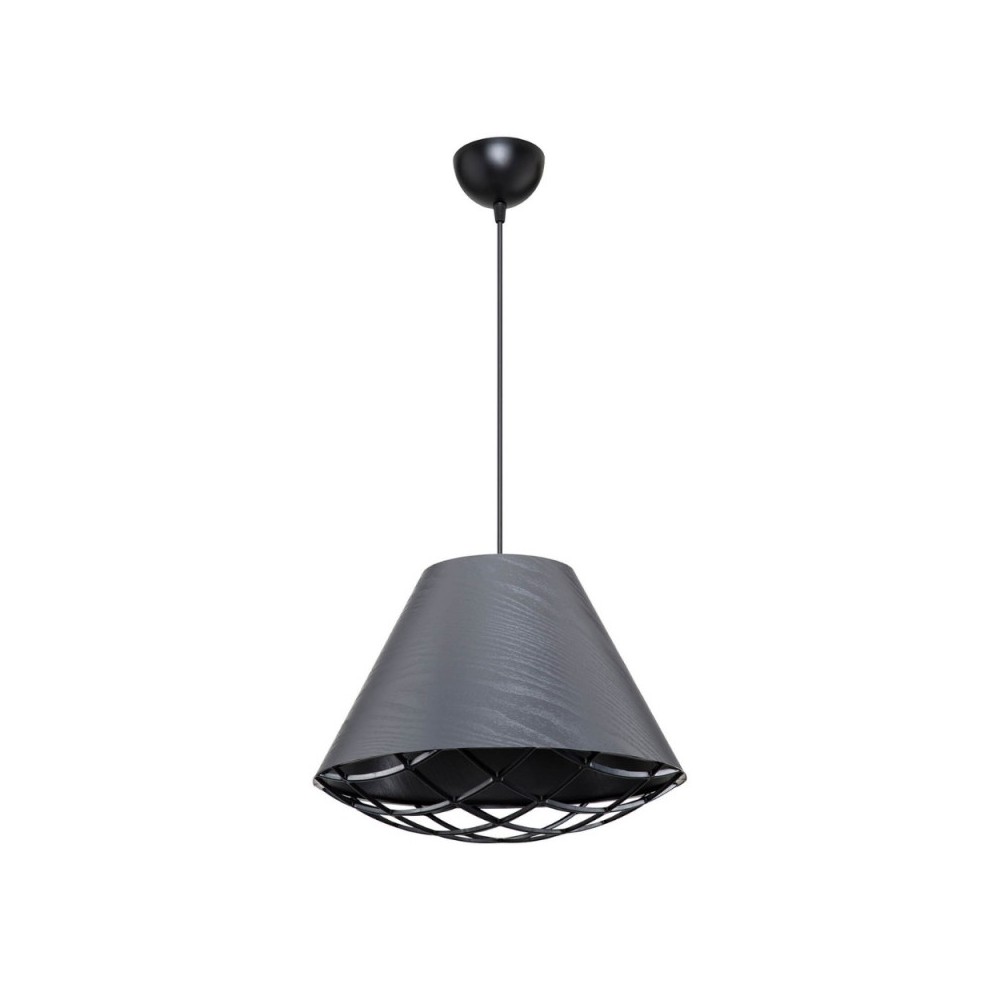 Lampada da soffitto moderna con paralume in tessuto antracite Ayda ASZ1560