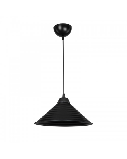 Lampada a sospensione con paralume in metallo nero Sava ASZ1617