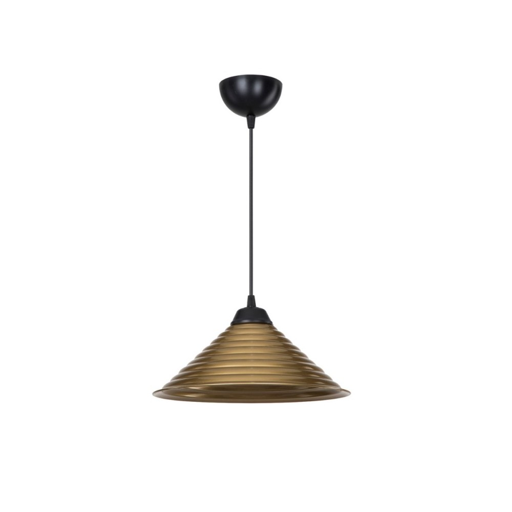 Lampada da soffitto con paralume in metallo bronzo Sava ASZ1619