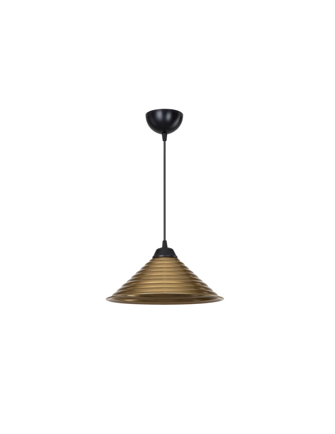 Lampada da soffitto con paralume in metallo bronzo Sava ASZ1619