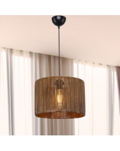 Lampada a Sospensione in carta marrone stile rustico Roya prezzo