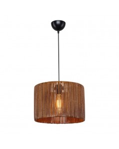 Lampada a Sospensione in carta marrone stile rustico Roya prezzo