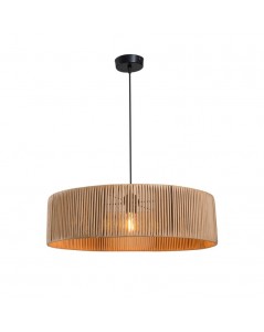 Lampada a Sospensione in carta effetto bamboo stile rustico Roya