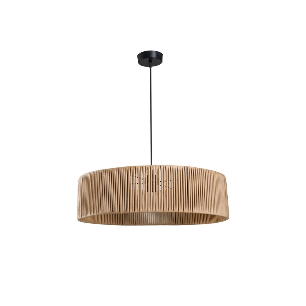 Lampada da soffitto in carta effetto bamboo caffè stile rustico Roya ASZ1747