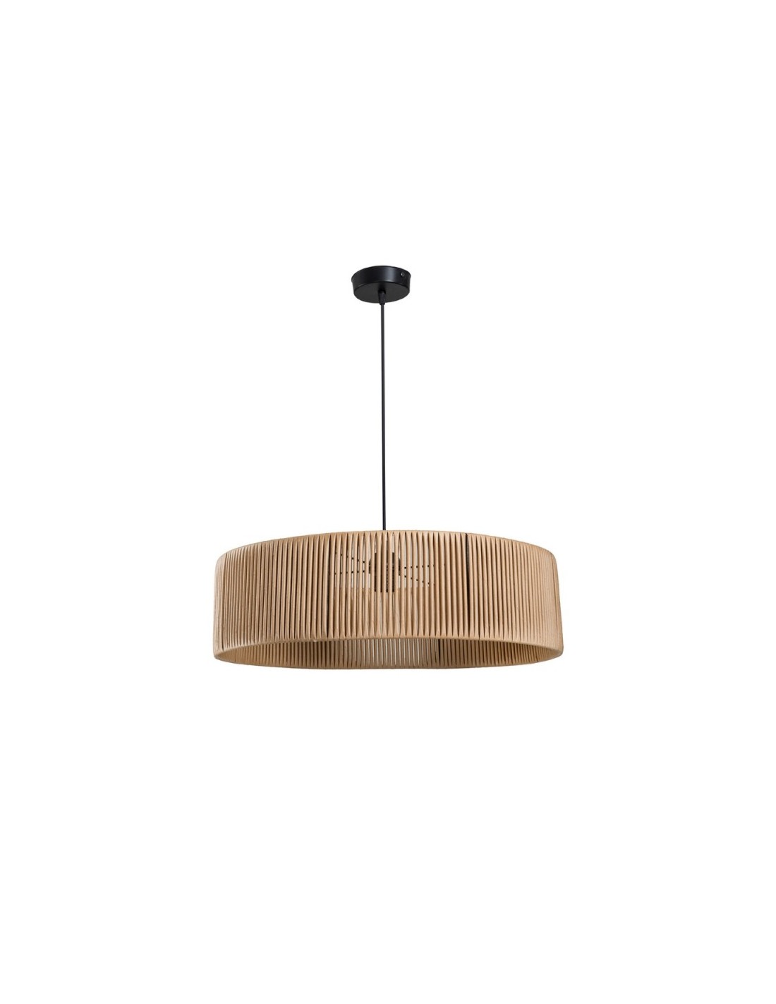 Lampada da soffitto in carta effetto bamboo caffè stile rustico Roya ASZ1747