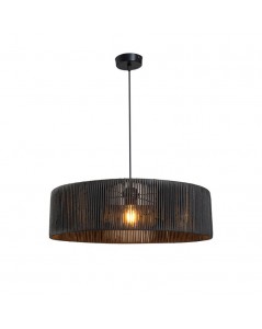 Lampada a Sospensione in carta effetto bamboo stile rustico