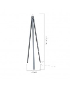 Lampada da Terra Treppiede Legno Colore Grigio Prezzo