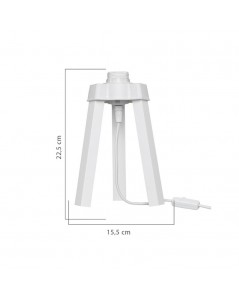 Lampada da Tavolo Treppiede Legno Colore Bianco Prezzo