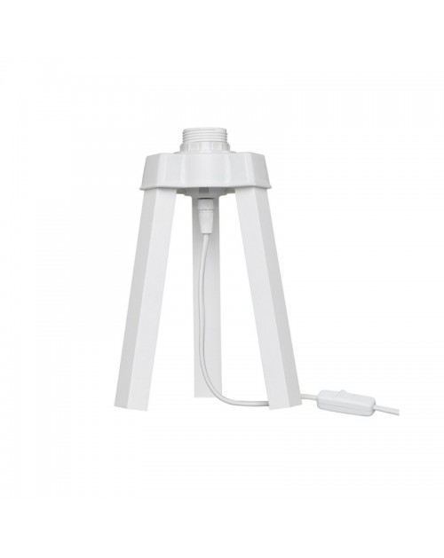 Lampada da tavolo treppiede legno bianco Piko MDL4768 22.5H