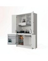 Cucina a scomparsa completa di elettrodomestici Fold bianco 125