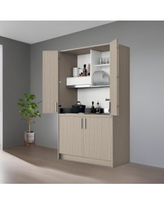 Cucina a scomparsa completa di elettrodomestici Fold olmo 125