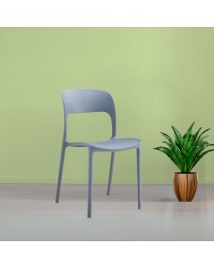 Sedia in polipropilene Berillo colore grigio scuro