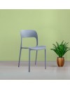 Sedia in polipropilene Berillo colore grigio scuro