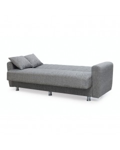 Divano 3 posti con contenitore e funzione letto Poem tortora 210x78x78H