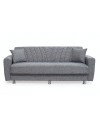 Divano 3 posti con contenitore e funzione letto Poem tortora 210x78x78H