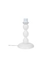 Lampada da tavolo base bianca e paralume colore beige LAGUNAH272634
