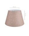 Lampada da tavolo base bianca e paralume colore beige LAGUNAH272634