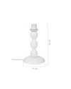 Lampada da tavolo base bianca e paralume tessuto colore verde LAGUNAH272638