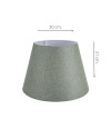 Lampada da tavolo base bianca e paralume colore verde LAGUNAH272638