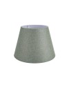 Lampada da tavolo base bianca e paralume tessuto colore verde LAGUNAH272638