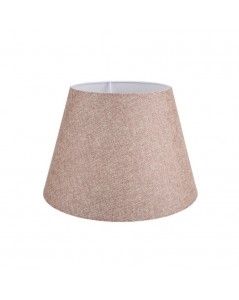 Lampada da Tavolo Treppiede Bianco e Paralume Colore Beige