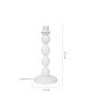 Lampada da tavolo base bianca e paralume colore beige LAGUNAH372634