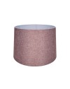 Lampada da terra treppiede legno bianco e paralume rosa RODIBI3012