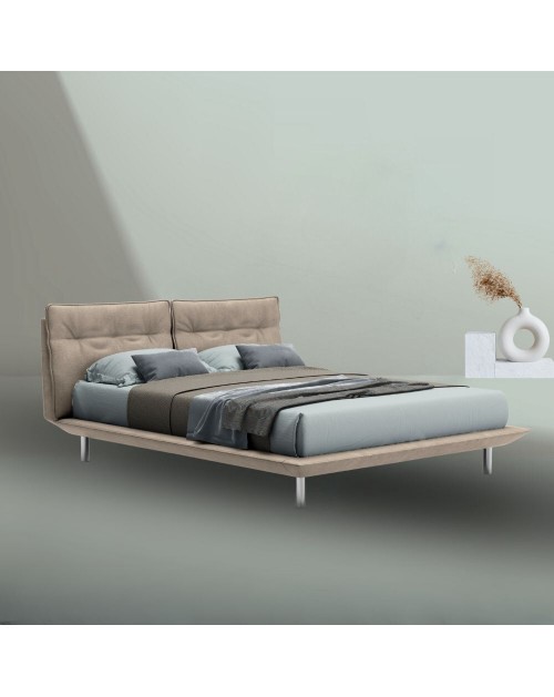 Letto matrimoniale moderno Bolt colore beige