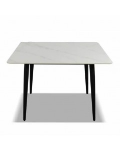 Tavolo Rettangolare Effetto Marmo Bianco Brot 120x70x75H Prezzo