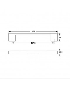 Maniglia ABS Nero per Mobile Isil EKP4020 128 mm Prezzo
