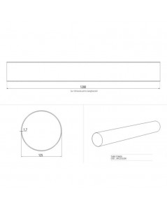 Tubo Tondo di Aspirazione Cappa Diametro 125 mm BV1251200 Prezzo