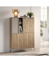 Mobile contenitore 4 ante doppio colore cashmere e rovere cadiz Brando 110x43x150H