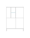 Mobile contenitore 4 ante doppio colore cashmere e rovere cadiz Brando 110x43x150H