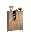 Mobile contenitore 4 ante doppio colore cashmere e rovere cadiz Brando 110x43x150H