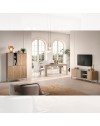 Mobile contenitore 4 ante doppio colore cashmere e rovere cadiz Brando 110x43x150H